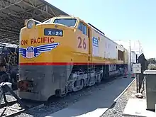UP #26, one of two surviving GE "Big Blow" 8500 Gas turbine locomotives
