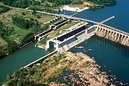 Wilson Lock and Dam on the Tennessee River at Florence, Alabama