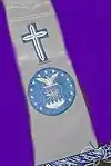 Air Force-issued scarf/stole for Christian chaplains