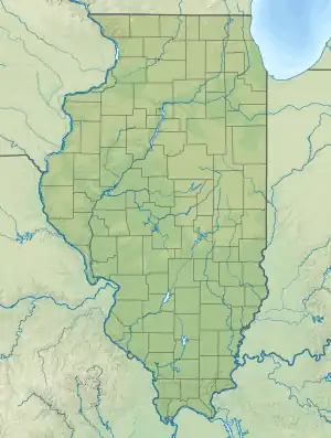 Map showing the location of Illinois Basin