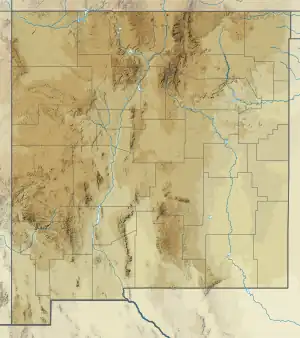 Map showing the location of Blue Range Wilderness
