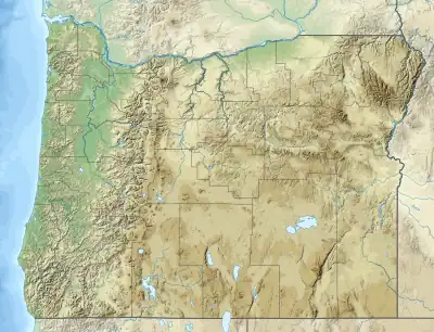 Location of Odell Lake in Oregon, USA.