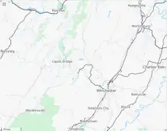Camp Rock Enon is located in USA Virginia West Virginia border