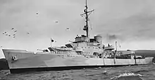 Black and white photograph of the Coast Guard cutter USCGC Spencer