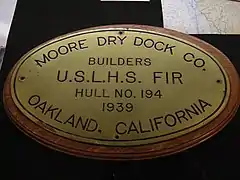 Builder's plaque