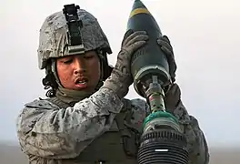 USMC High explosive round showing rifling