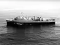 USS Alamo underway off San Diego, 1964.