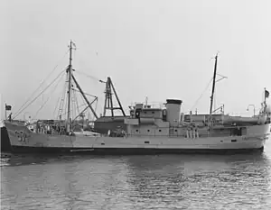 USS Cardinal (AM-67) At Hampton Roads, Virginia, 25 November 1940