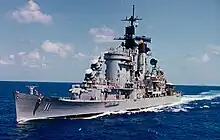 USS Chicago after reconstruction as an Albany-class cruiser