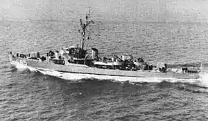 USS Coates (DE-685) underway c1963