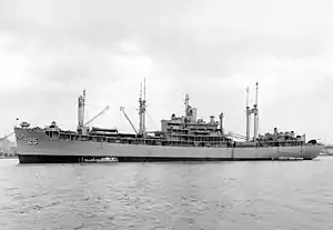 USS Frontier (AD-25) in 1952