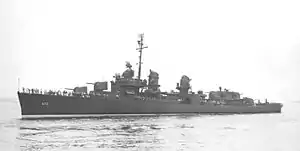 USS Healy (DD-672) underway c1943