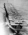 USS Langley (CV-1) in Pearl Harbor, in May 1928, the US Navy first aircraft carrier