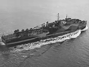 USS Oak Hill (LSD-7) underway off San Francisco in April 1944
