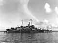 USS Oyster Bay (AGP-6) tending PT boats in Seeadler Harbor on March 25, 1944