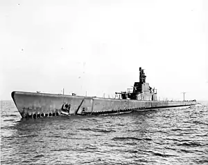 Redfin_(SS-272), April 1943 on Lake Michigan.