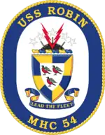 Crest of USS Robin (MHC-54)