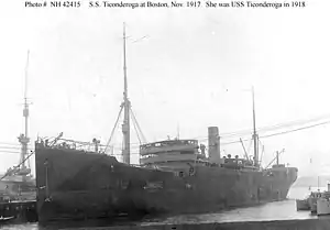 USS Ticonderoga in Boston Harbor, Massachusetts