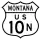 U.S. Highway 10N marker