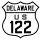 U.S. Route 122 marker