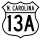 U.S. Highway 13A marker