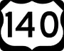 U.S. Route 140 marker