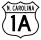U.S. Highway 1A marker