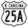 U.S. Highway 25A marker