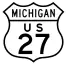 U.S. Highway 27 historic route marker