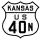 U.S. Highway 40N marker