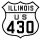 U.S. Route 430 marker