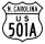 U.S. Highway 501A marker
