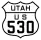 U.S. Route 530 marker