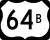 U.S. Highway 64B marker