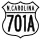 U.S. Highway 701A marker