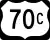 U.S. Highway 70C marker