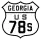 U.S. Highway 78S marker