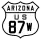 U.S. Route 87W marker