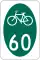 State Bicycle Route 60 marker
