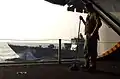 JS Hamagiri coming alongside USS Ronald Reagan on 17 March 2007.