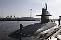 HNLMS Walrus (S802) moored at Submarine Base New London.