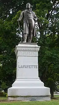 Statue of Marquis de Lafayette, University of Vermont Green, Burlington, Vermont