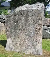 This stone is one of the Jarlabanke Runestones.