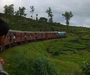 Class M2 Hauling Udarata Menike train Over Scenic Hill Country