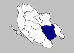 The Udbina municipality within Lika-Senj County