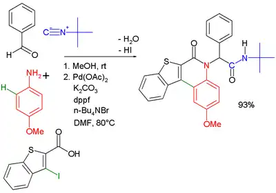 Ugi≠Heck reaction