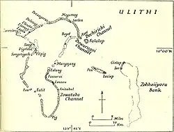 Map of Ulithi Atoll