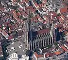 Ulm Minster, aerial view (2014)