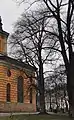 Hedvig Eleonora Church purple-leaved elm, Stockholm, 2014