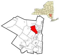 Location in Ulster County and the state of New York.